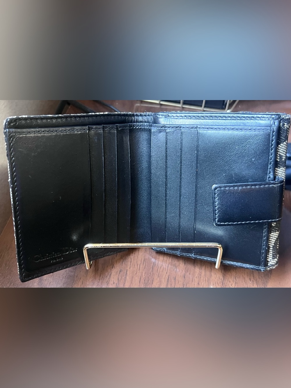 Dior Vintage Monogram Compact Wallet with COA - Picture 3 of 16